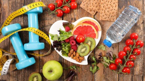 healthy eating concept gezond eten en gezond bewegen