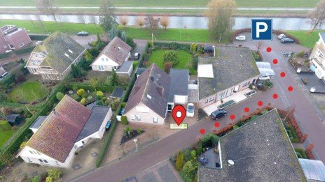 Waar je kunt parkeren bij de praktijk Lelystad Overzicht foto met parkeer locatie praktijk Lelystad